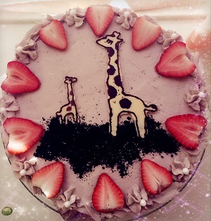 Custom Cake: Giraffe